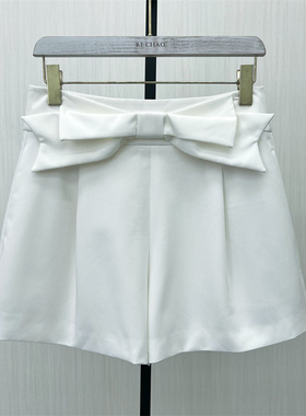 乂●2025夏季新品 西装短裤女高腰显瘦宽松休闲薄款a字阔腿裤0332