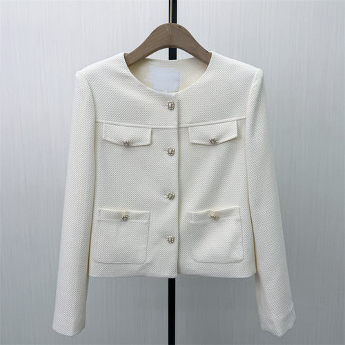 乂●2026春季新品 小香风西装外套女气质通勤短款西服夹克9514