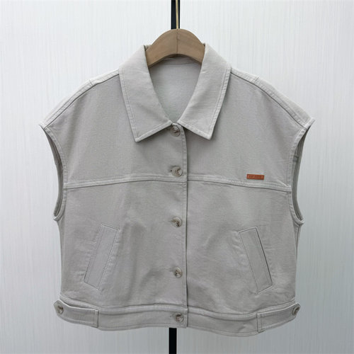 fei●2026春季新品 牛仔马甲女工装背心外套宽松休闲无袖夹克5106