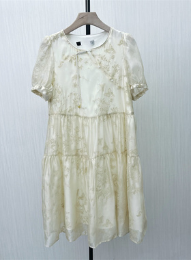 香●2025夏季新品 法式连衣裙女气质显瘦小清新a字长裙茶歇裙4541