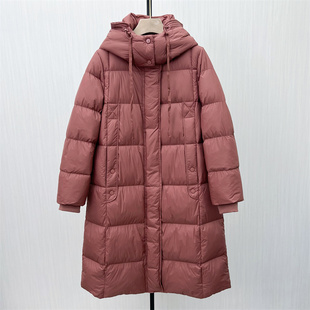 长款 羽绒服女时尚 新品 宽松加厚保暖白鸭绒外套9001 2025冬季