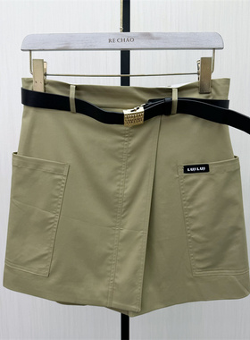 良月●2026夏季新品 工装短裤女高腰显瘦宽松休闲百搭阔腿裤6555