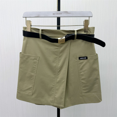良月●2026夏季新品 工装短裤女高腰显瘦宽松休闲百搭阔腿裤6555