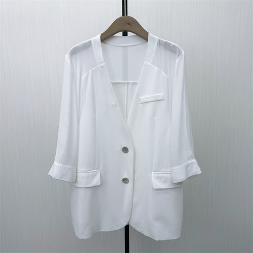S●2026夏季新品 轻薄西装外套女时尚休闲宽松百搭防晒罩衫860