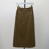 新品 2026春季 直筒半身裙女松紧腰显瘦休闲通勤百搭长裙6088