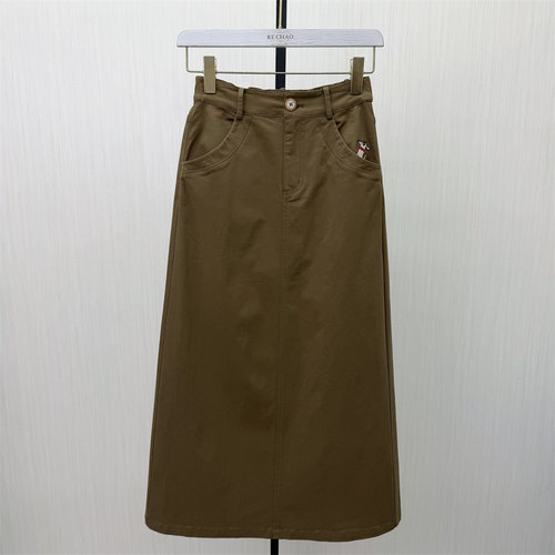 C●2026春季新品 直筒半身裙女松紧腰显瘦休闲通勤百搭长裙6088