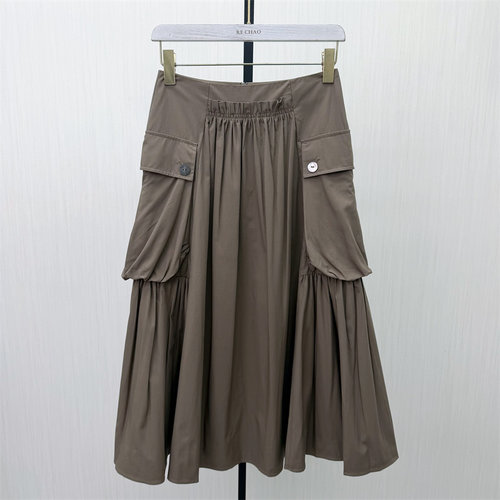 S●2026夏季新品 伞裙半身裙女高腰显瘦气质百搭大摆a字长裙121