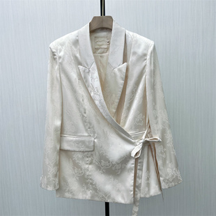 2025秋季 休闲经典 新品 外套女时尚 宽松百搭西服大衣5507 西装 芭