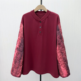 圆领套头卫衣女新中式 新品 设计感小众宽松上衣326 2026春季