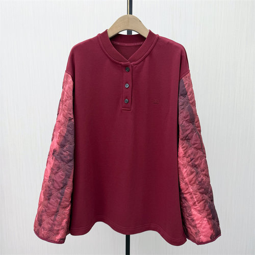 S●2026春季新品 圆领套头卫衣女新中式设计感小众宽松上衣326