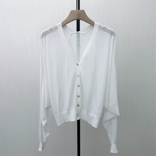 S●2026夏季新品 长袖针织衫女气质轻薄宽松显瘦防晒罩衫上衣578