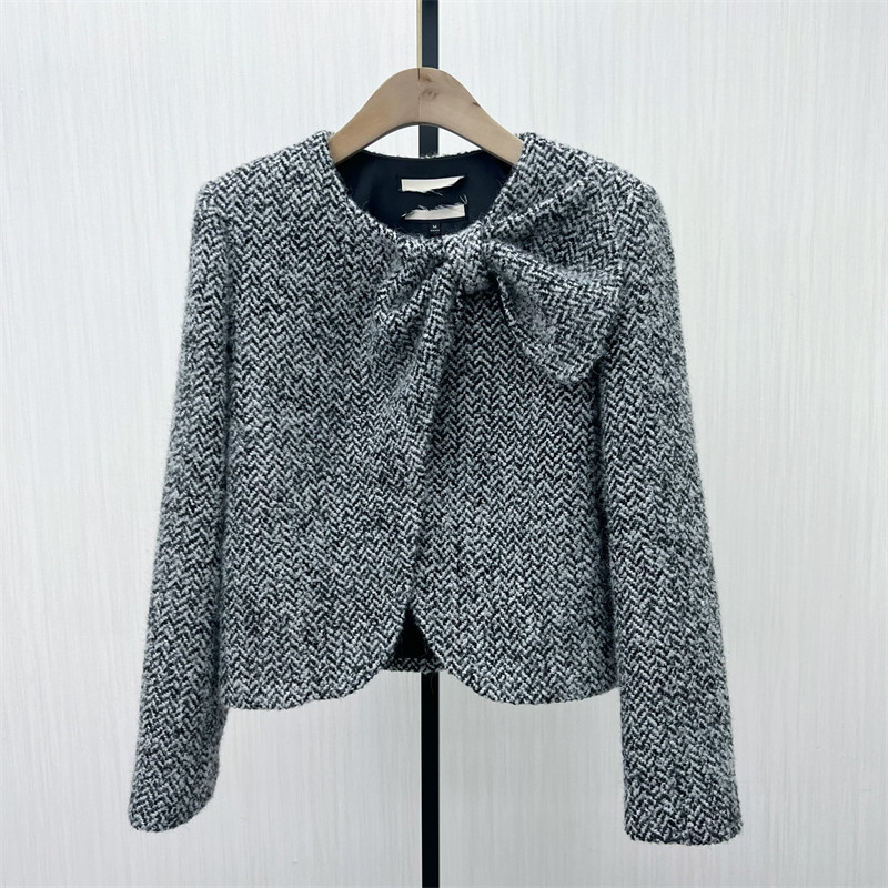 良月●2025冬季新品 小香风毛呢外套女气质通勤短款呢子大衣6180