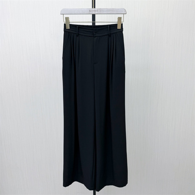 fei●2026夏季新品 阔腿裤女直筒通勤显瘦垂感拖地休闲长裤6001