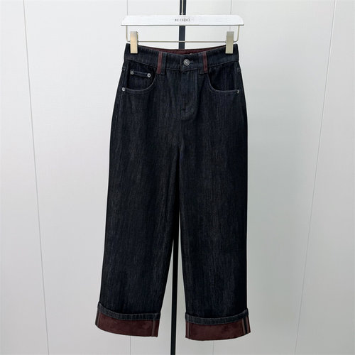 S●2026冬季新品 加绒牛仔裤女高腰显瘦宽松休闲日常百搭长裤928