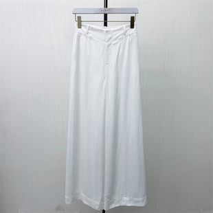 良月●2026夏季新品 亚麻阔腿裤女高腰显瘦宽松休闲通勤长裤6199