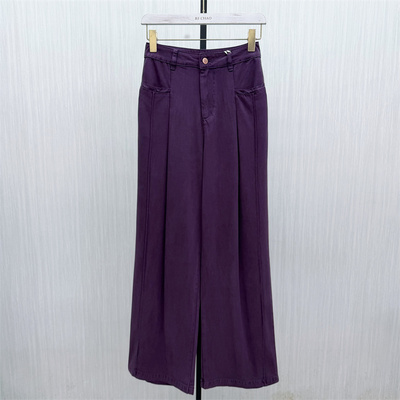 伊●2026夏季新品 阔腿牛仔裤女高腰显瘦宽松百搭休闲长裤3211