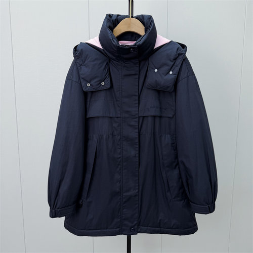 S●2026冬季新品 羽绒服女宽松休闲中长款工装防风保暖派克服827