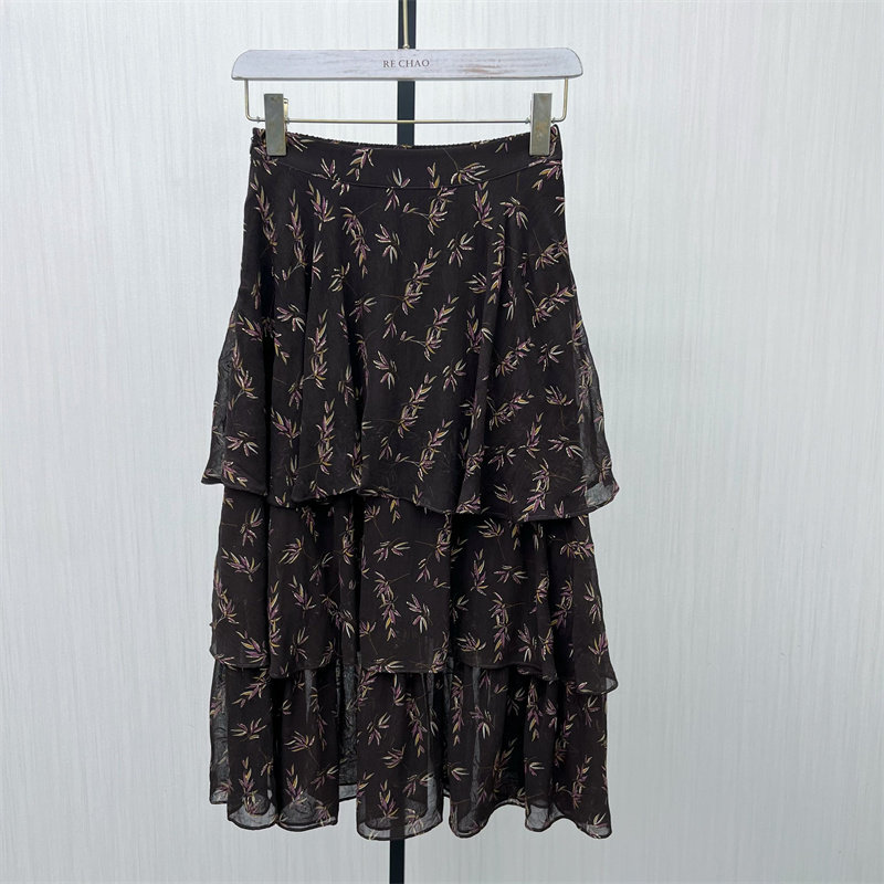 KA●2025冬季新品 复古碎花半身裙女气质显瘦淑女长裙a字裙7972