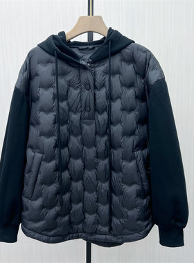 C●2025冬季新品 轻薄羽绒服女连帽套头轻便保暖防寒外套9017