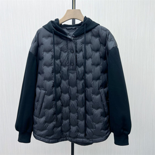 C●2025冬季新品 轻薄羽绒服女连帽套头轻便保暖防寒外套9017