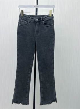 fei●2025冬季新品 加绒小脚牛仔裤女高腰显瘦修身长裤铅笔裤8245