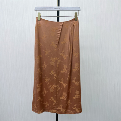 图●2025秋季新品 直筒半身裙女气质通勤高腰显瘦a字长裙9117