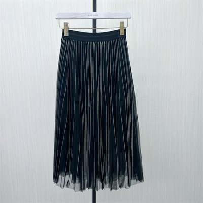 村●2025春季新品 网纱半身裙女高腰显瘦设计感气质a字长裙2651