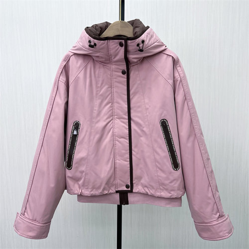 图●2025冬季新品 派克服女宽松休闲短款工装防风保暖羽绒服8516