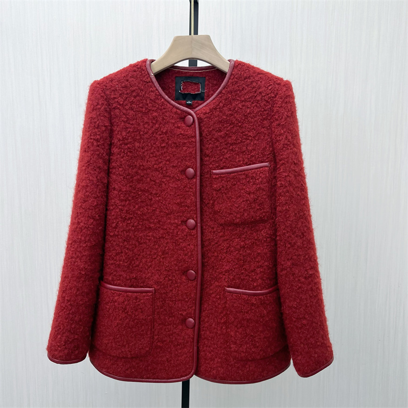 KA●2025冬季新品 毛呢外套女宽松百搭气质通勤厚款呢子大衣6031