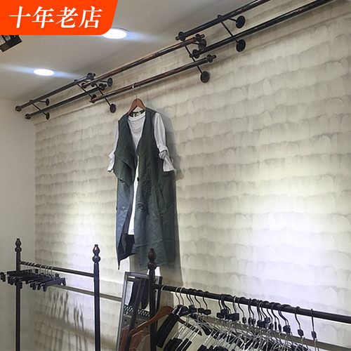 墙纸羽毛店铺装修复古时尚个性