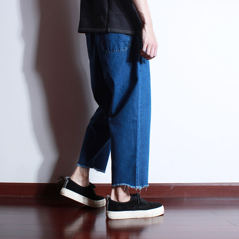 Jeans pour jeunesse droite en vrac en coton pour été - Ref 1462344 Image 1