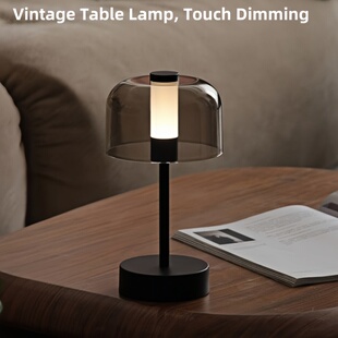 HEDU复古Vintage户外网红露营氛围触摸台灯usb阅读照明充电台灯