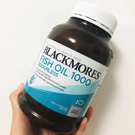 澳洲blackmores澳佳宝无腥味深海鱼油胶囊1000心脑血管400粒正品