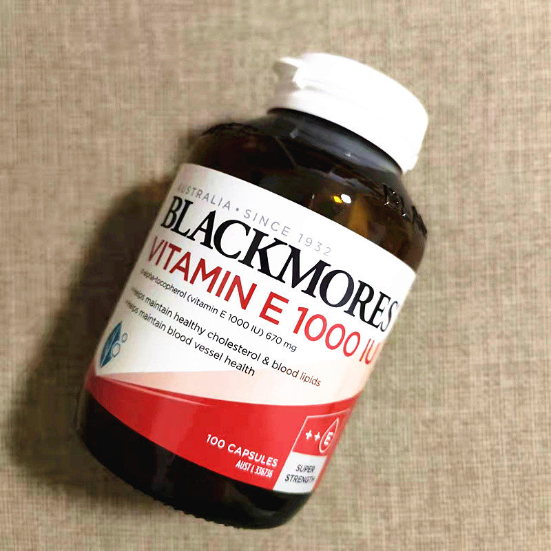 澳大利亚blackmores澳佳宝天然维生素E软胶囊100粒VE高含量1000IU