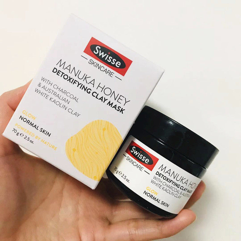 澳洲现货Swisse麦卢卡蜂蜜深层清洁面膜蜂毒控油吸黑头收毛孔吸附