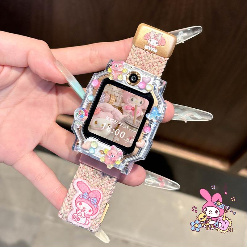 适用小天才电话手表编织表带Z11/Z10/Z9/Z8/Z6pro保护壳手表套