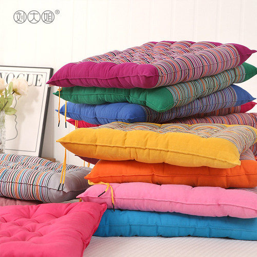 白菜价清仓坐垫老粗布椅垫沙发办公室靠背飘窗垫加厚餐椅垫榻榻米