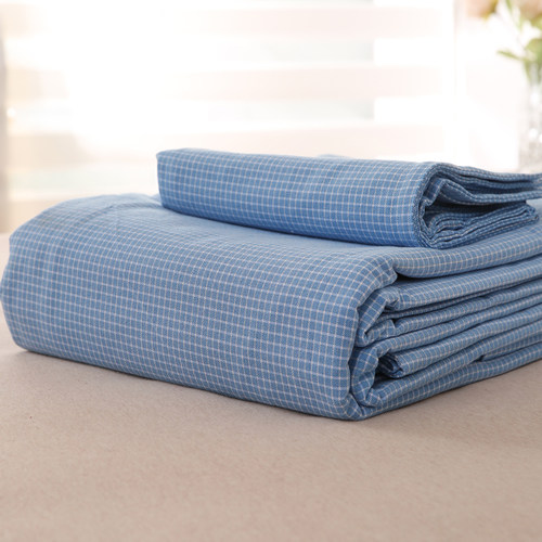 纯棉老粗布四件套精梳棉被套单件被单被罩单双人加大床单三件套