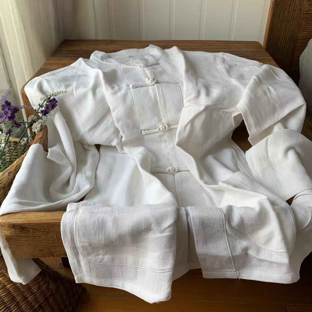 刘大姐正宗棉麻手工盘扣太极唐装