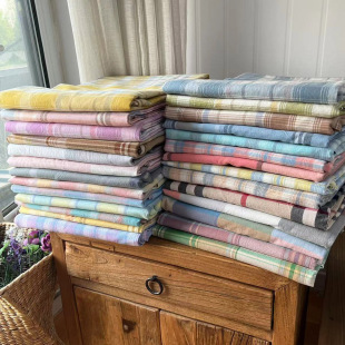 多个颜色可选 多个尺寸 刘大姐家 色织柔软水洗棉床单被套四件套