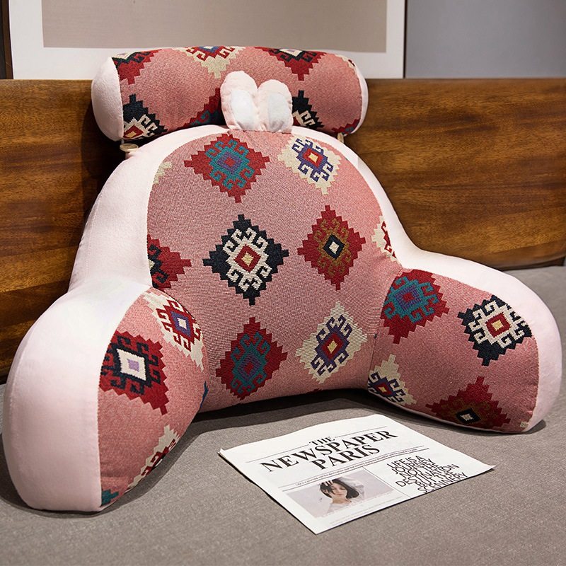 复古床头靠垫软包护腰靠枕大靠背老人沙发抱枕宿舍床上座椅靠枕头,居家布艺,腰靠垫,淘宝优惠券,粉丝福利购,淘宝优惠卷