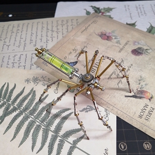 赛博朋克机械蜘蛛拼装 创意儿童手工DIY节日礼物 模型3D立体拼装