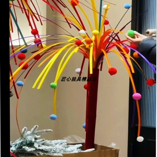 竹编制品竹条diy竹筒烟花手工烟花花艺装饰新年节庆婚庆挂饰