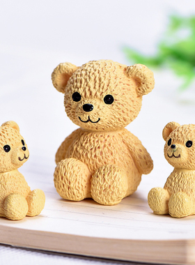 卡通动物PVC玩偶DIY微景观装饰品