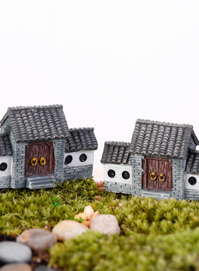 仿古牌楼树脂摆件微景观造景摆件