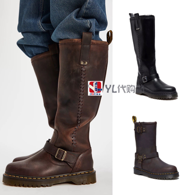 复古中筒机骑士靴DrMartens