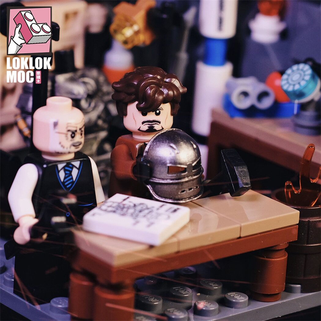 moc钢铁侠1山洞mk1lego调试托尼loklokmoc伊森人仔原创乐高积木