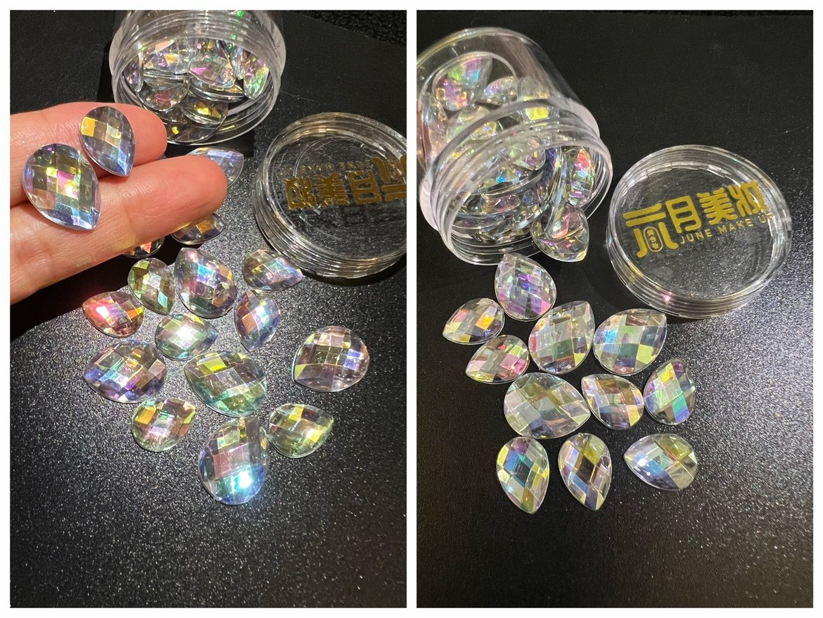 六月美妆舞台妆精致独舞群舞水钻额间钻石水钻妆面