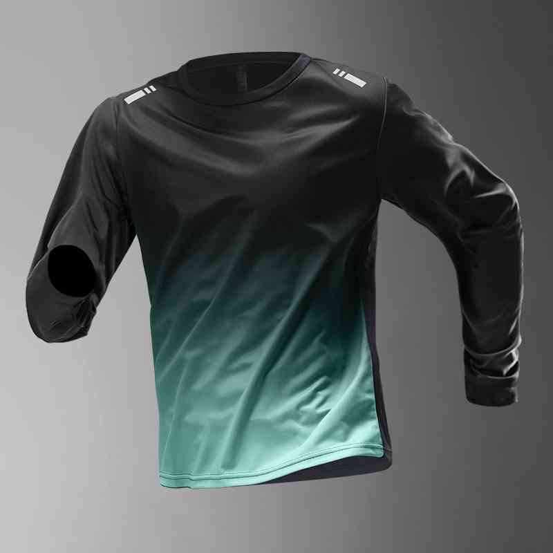 速干恤男冰丝秋冬薄款运动长袖宽松健身衣服训练跑步服新款上衣