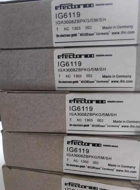 IFM易福门 IG6119接近开关全新，有3个
